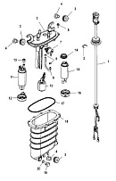 Модуль подачи топлива 4-Х ТАКТНОГО ПЛМ MERCURY 135 Серийный номер от 1B381712 до 1B517158
